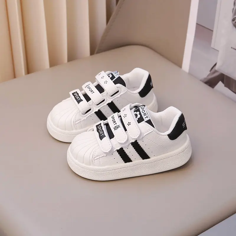 Baby White Strap Sneakers for Girls Spring Autumn