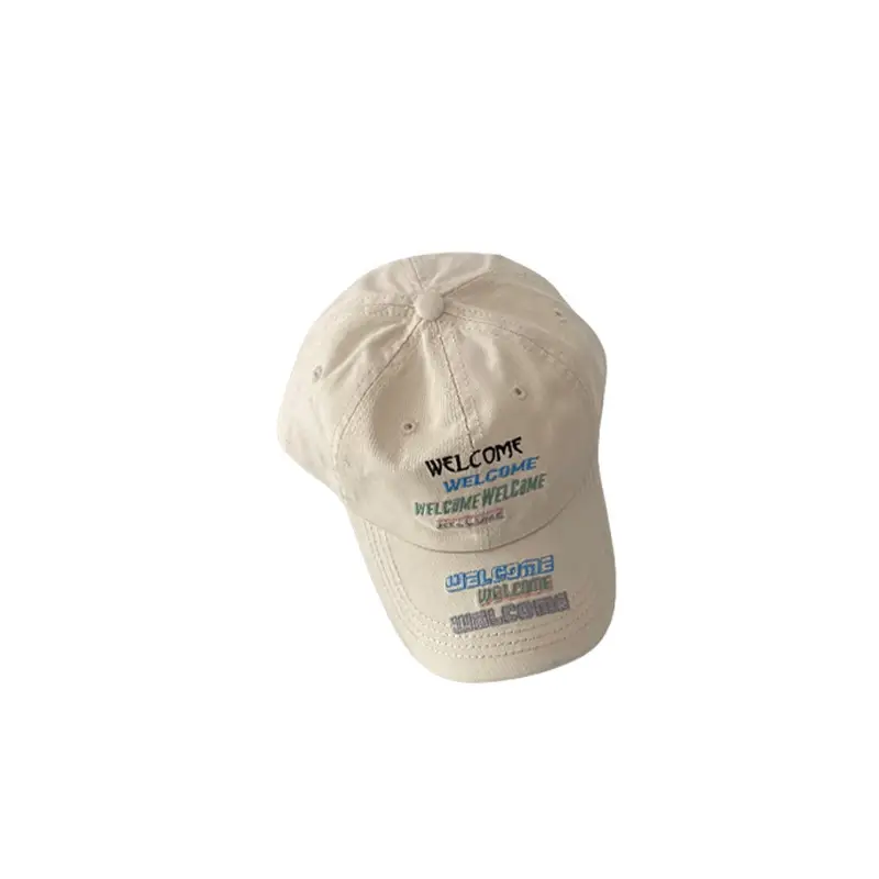 Children's Wash Denim Cap Beige Olive Grey Black Spring Autumn - Image 10