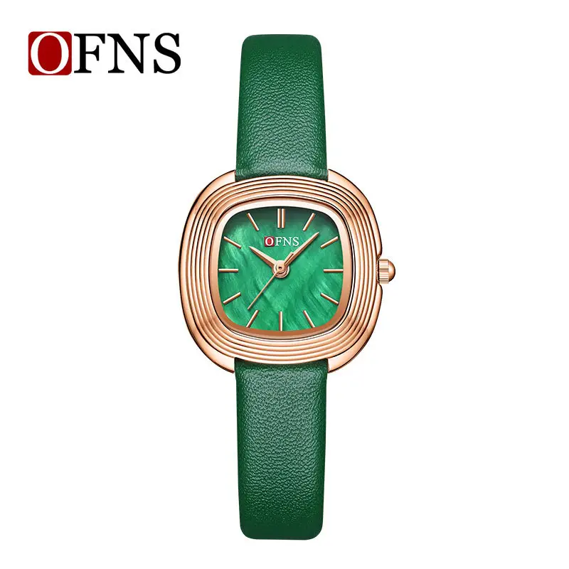 O'Fani Women's Quartz Watch Small Dial Green Strap