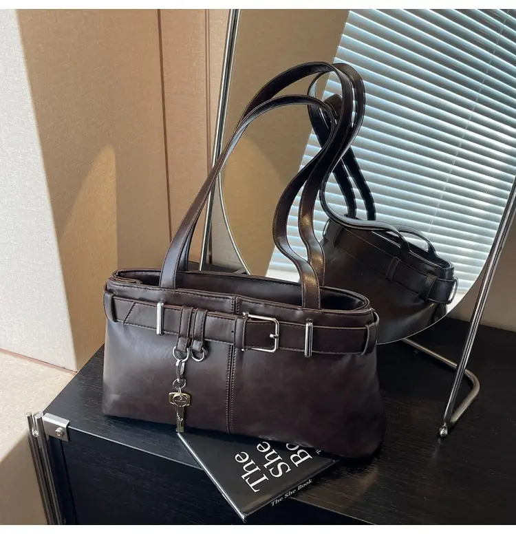 Women's Vintage Brown Shoulder Bag 2024 Autumn Winter — feature 10