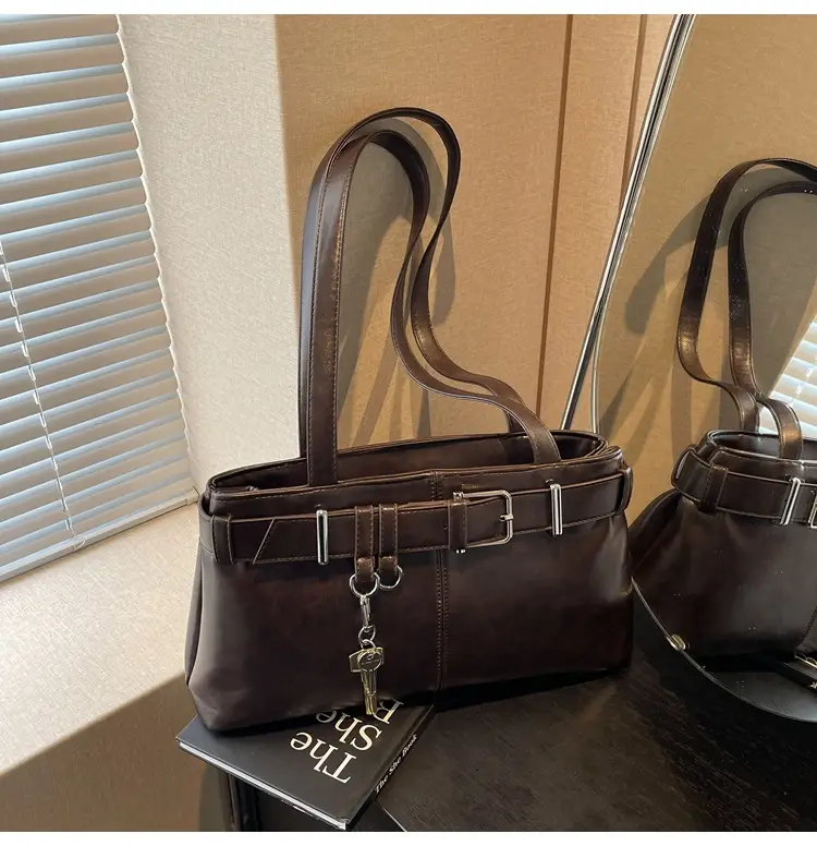 Women's Vintage Brown Shoulder Bag 2024 Autumn Winter — feature 11