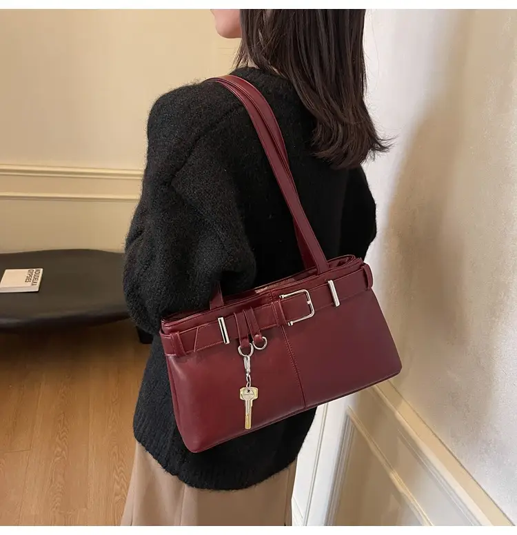 Women's Vintage Brown Shoulder Bag 2024 Autumn Winter — feature 14