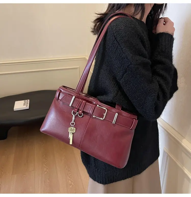 Women's Vintage Brown Shoulder Bag 2024 Autumn Winter — feature 16