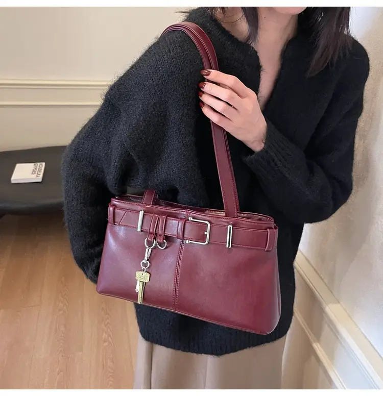 Women's Vintage Brown Shoulder Bag 2024 Autumn Winter — feature 17