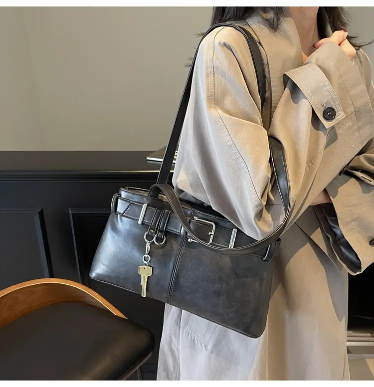 Women's Vintage Brown Shoulder Bag 2024 Autumn Winter — feature 18