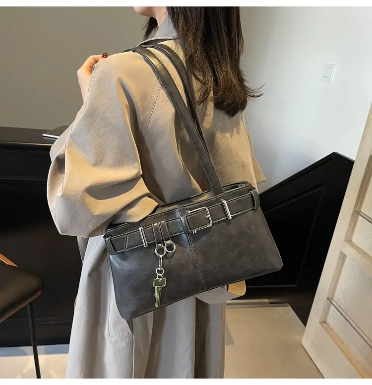 Women's Vintage Brown Shoulder Bag 2024 Autumn Winter — feature 19