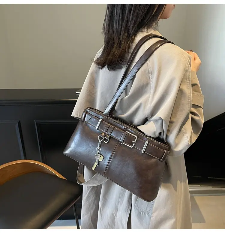 Women's Vintage Brown Shoulder Bag 2024 Autumn Winter — feature 24
