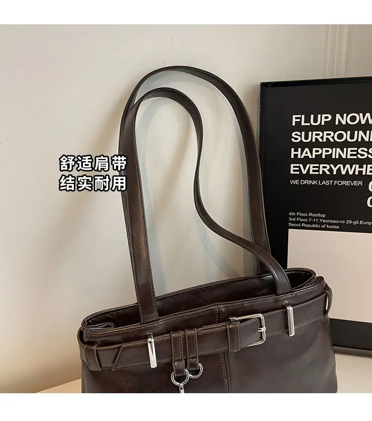 Women's Vintage Brown Shoulder Bag 2024 Autumn Winter — feature 5