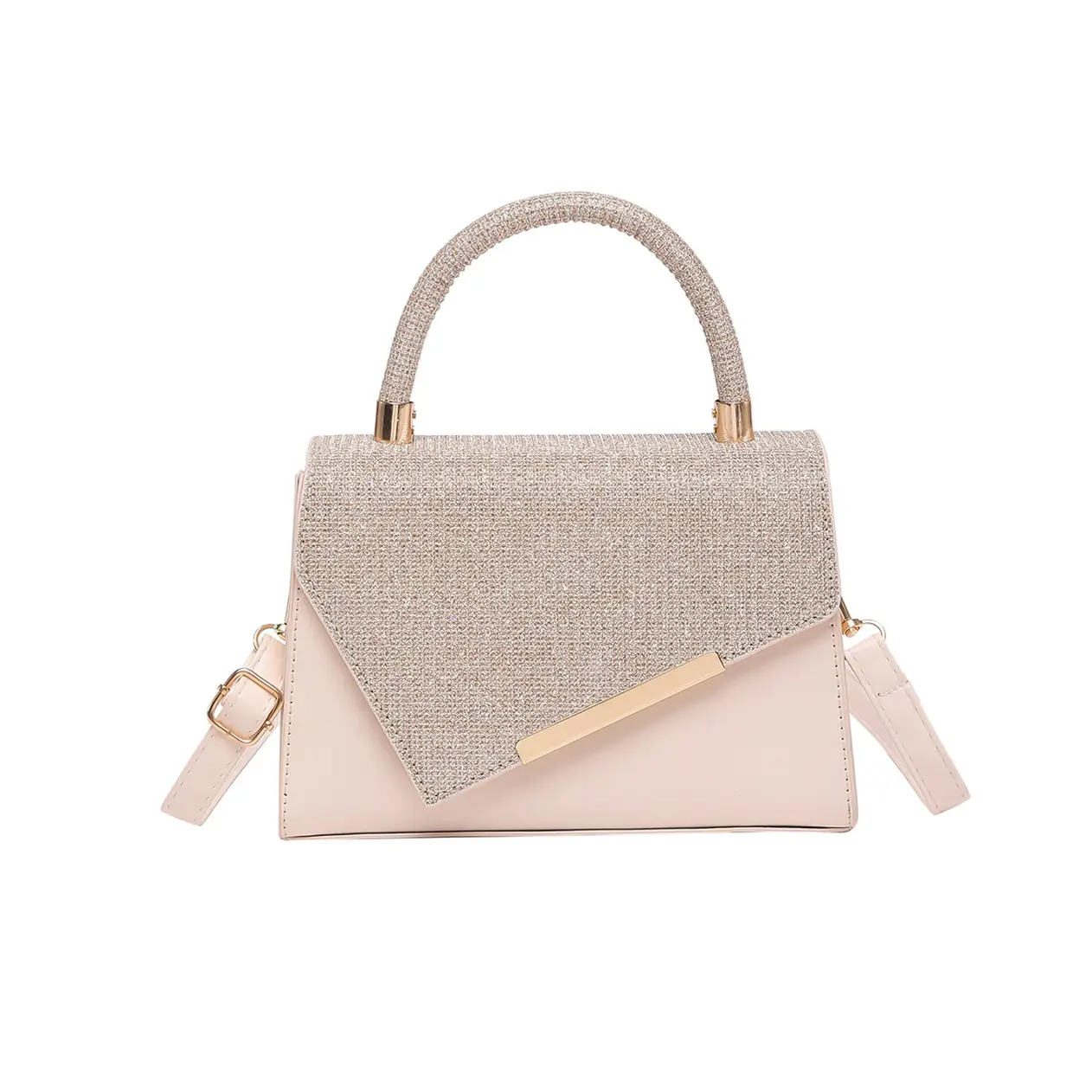 Women's High-end Gold Silk Embroidery Shoulder Crossbody Bag - Image 9