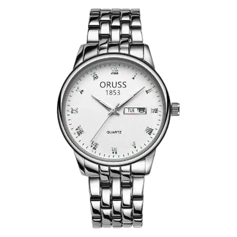 Royal Men's Quartz Watch Silver Stainless Band