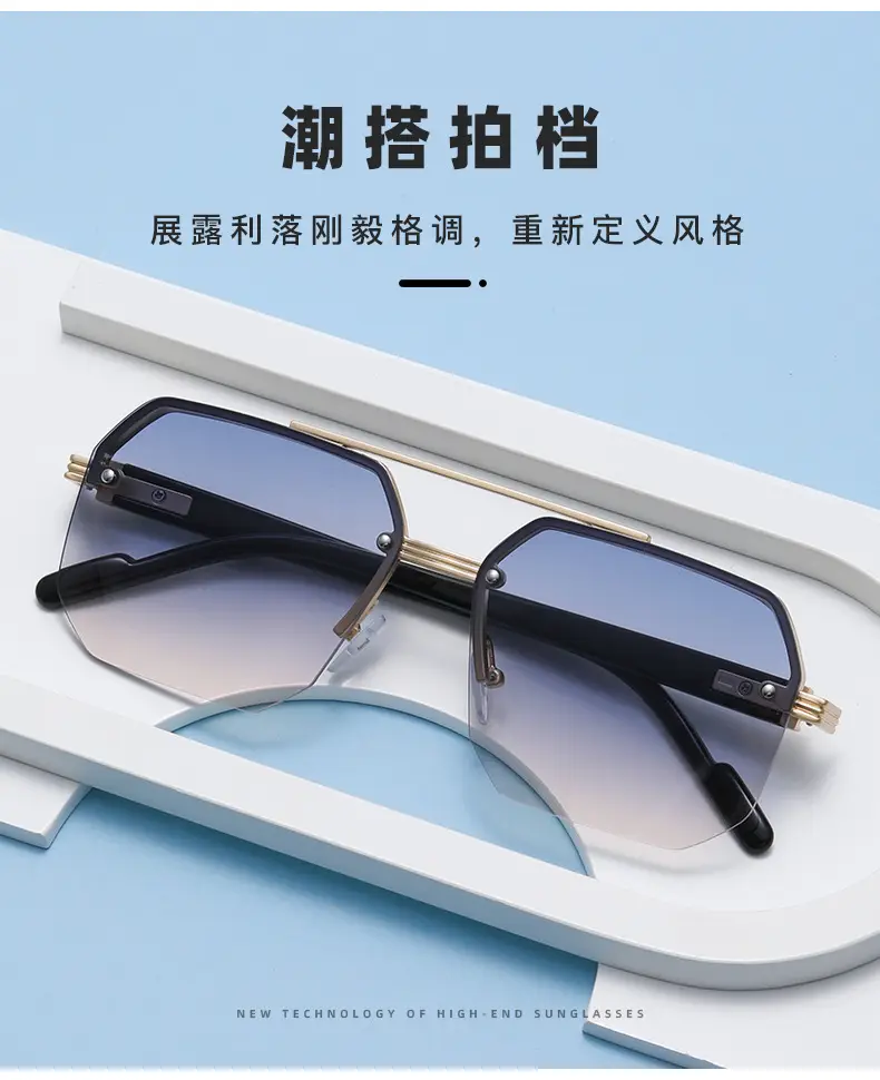 European American Ins Boys Sunglasses Anti-Ultraviolet Half Frame β feature 4