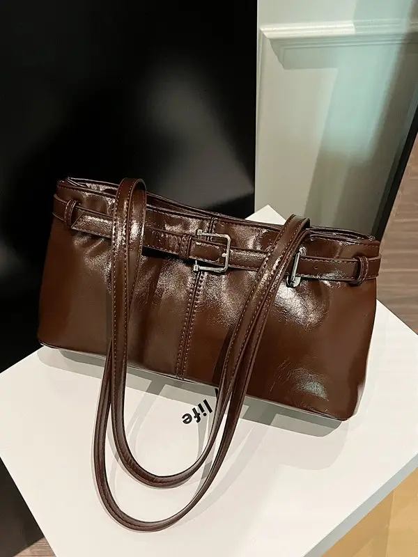 Women's Vintage Leather Shoulder Bag Large Capacity 2024 - Image 7