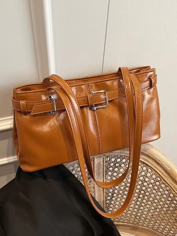 Women's Vintage Leather Shoulder Bag Large Capacity 2024 - Image 9
