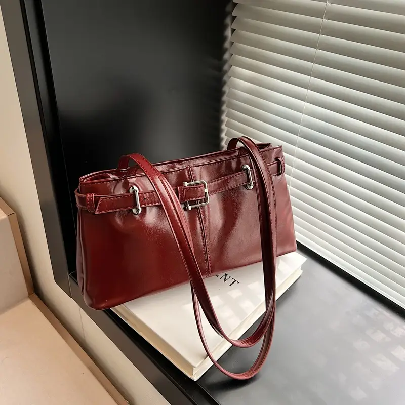 Women's Vintage Leather Shoulder Bag Large Capacity 2024 - Image 4