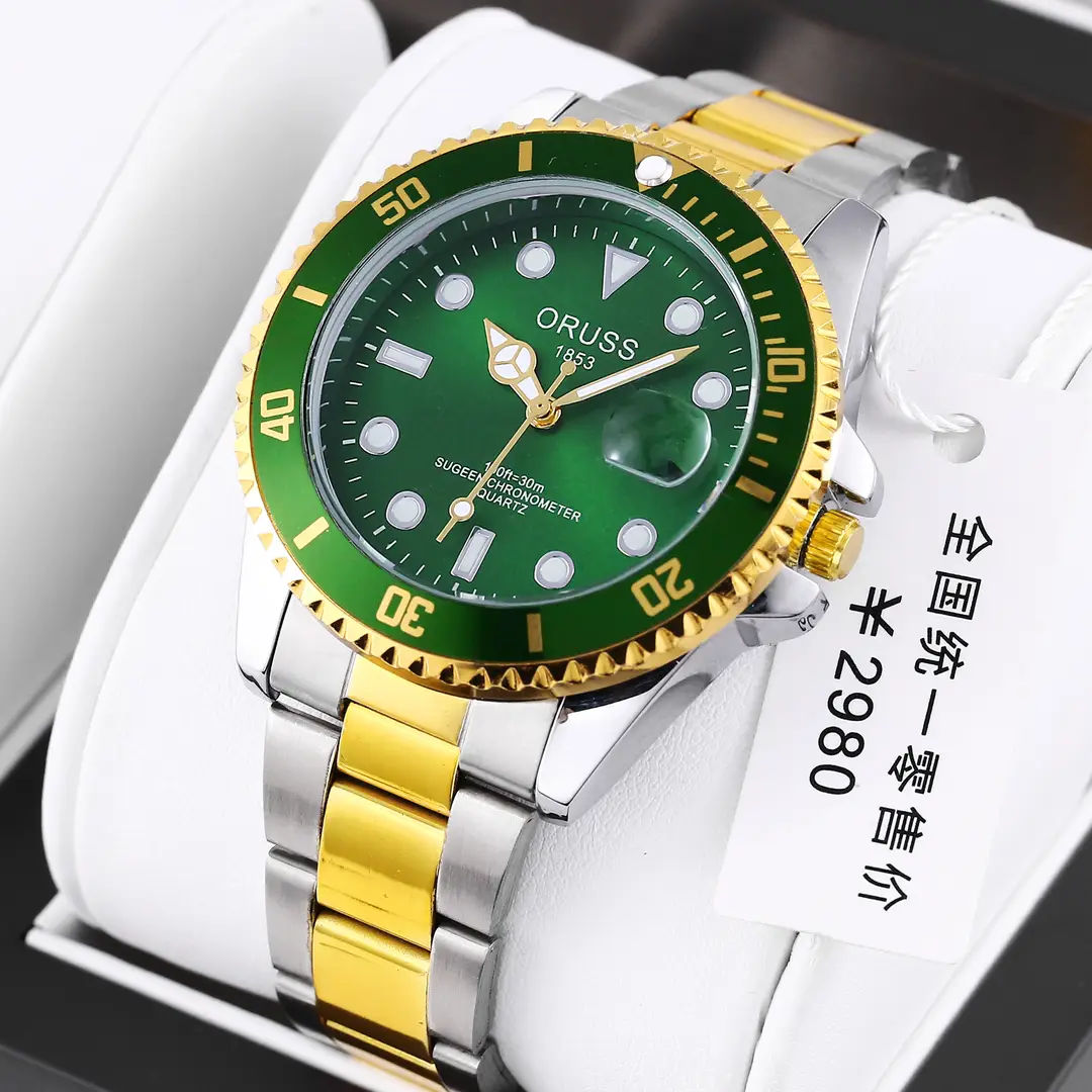 Swiss Aorushi Brand Men's Watch Male Student Luminous Waterproof High-end Large Dial Automatic Non-mechanical Watch — feature 1