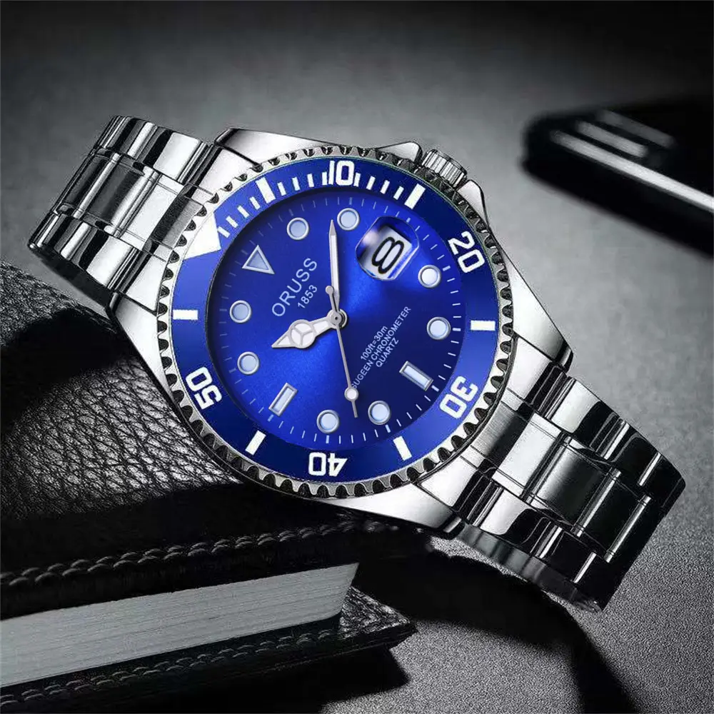 Swiss Aorushi Brand Men's Watch Male Student Luminous Waterproof High-end Large Dial Automatic Non-mechanical Watch — feature 11