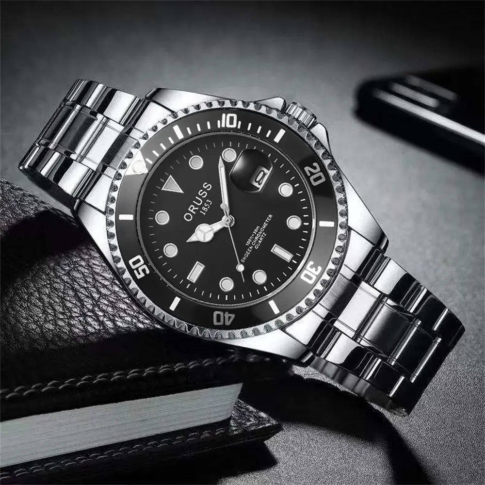 Swiss Aorushi Brand Men's Watch Male Student Luminous Waterproof High-end Large Dial Automatic Non-mechanical Watch — feature 12
