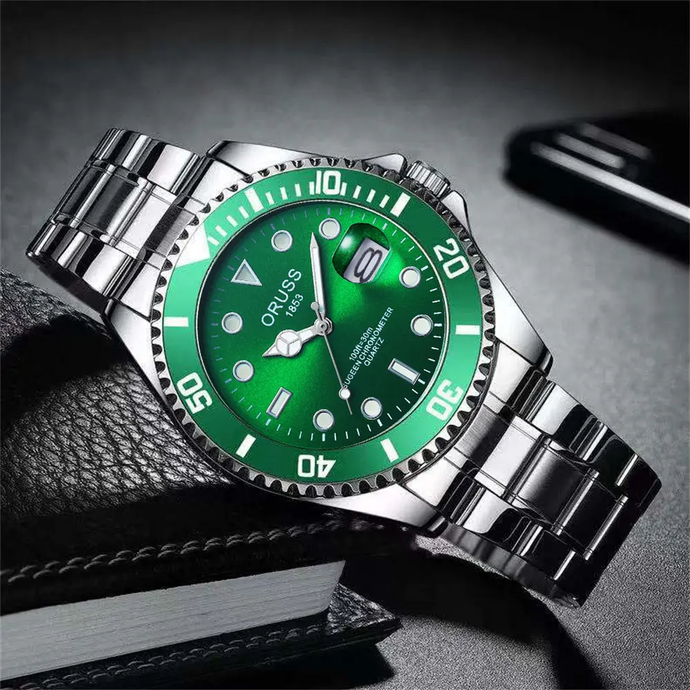 Swiss Aorushi Brand Men's Watch Male Student Luminous Waterproof High-end Large Dial Automatic Non-mechanical Watch — feature 13