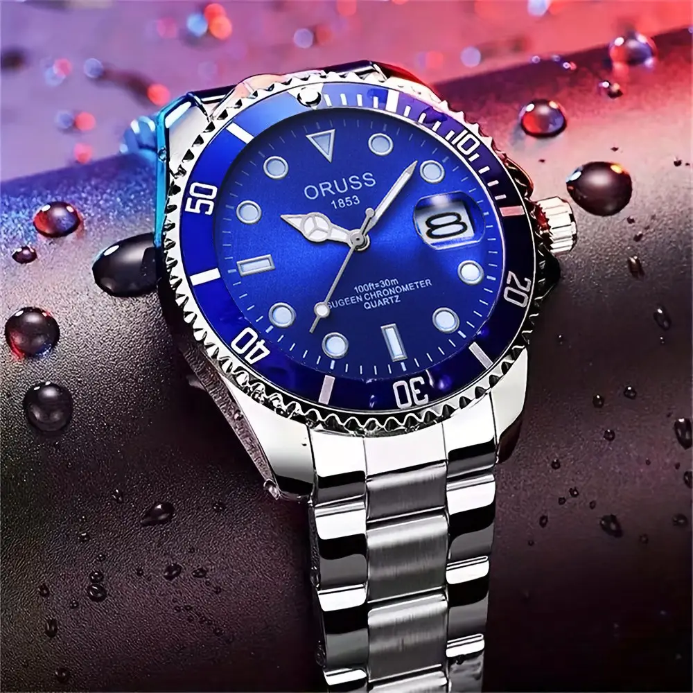 Swiss Aorushi Brand Men's Watch Male Student Luminous Waterproof High-end Large Dial Automatic Non-mechanical Watch — feature 18