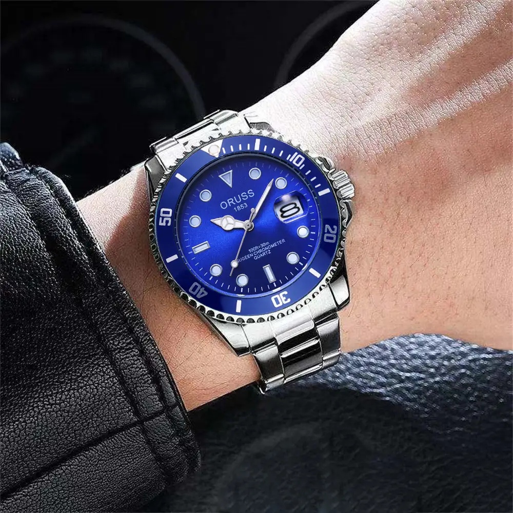 Swiss Aorushi Brand Men's Watch Male Student Luminous Waterproof High-end Large Dial Automatic Non-mechanical Watch — feature 19