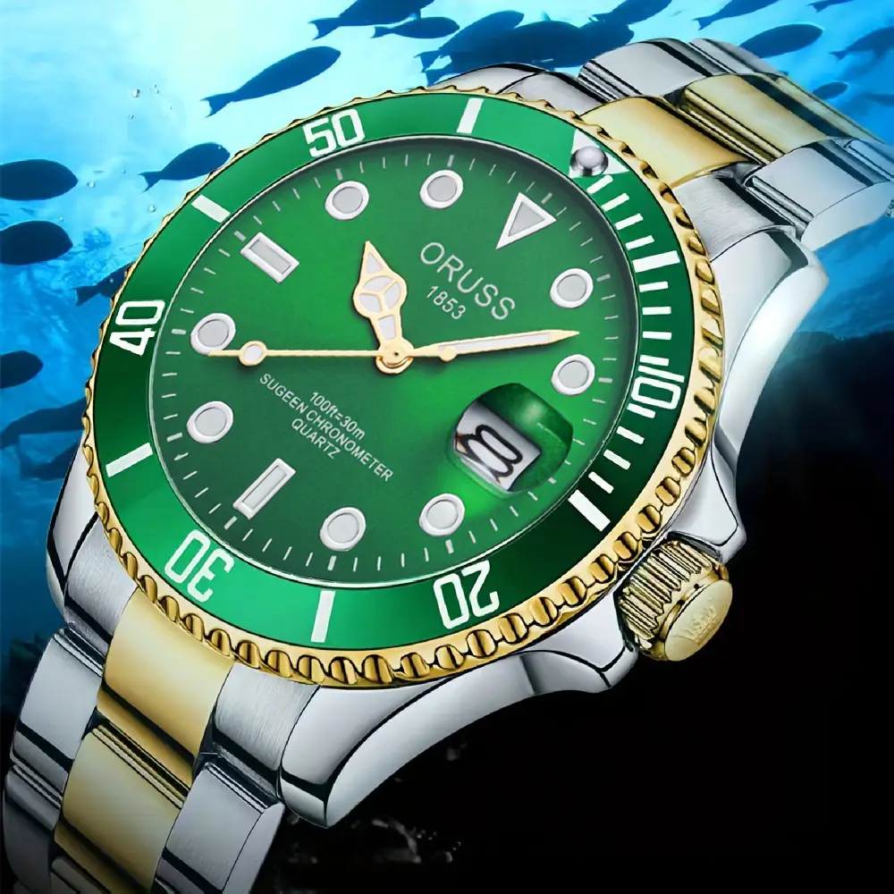 Swiss Aorushi Brand Men's Watch Male Student Luminous Waterproof High-end Large Dial Automatic Non-mechanical Watch — feature 24
