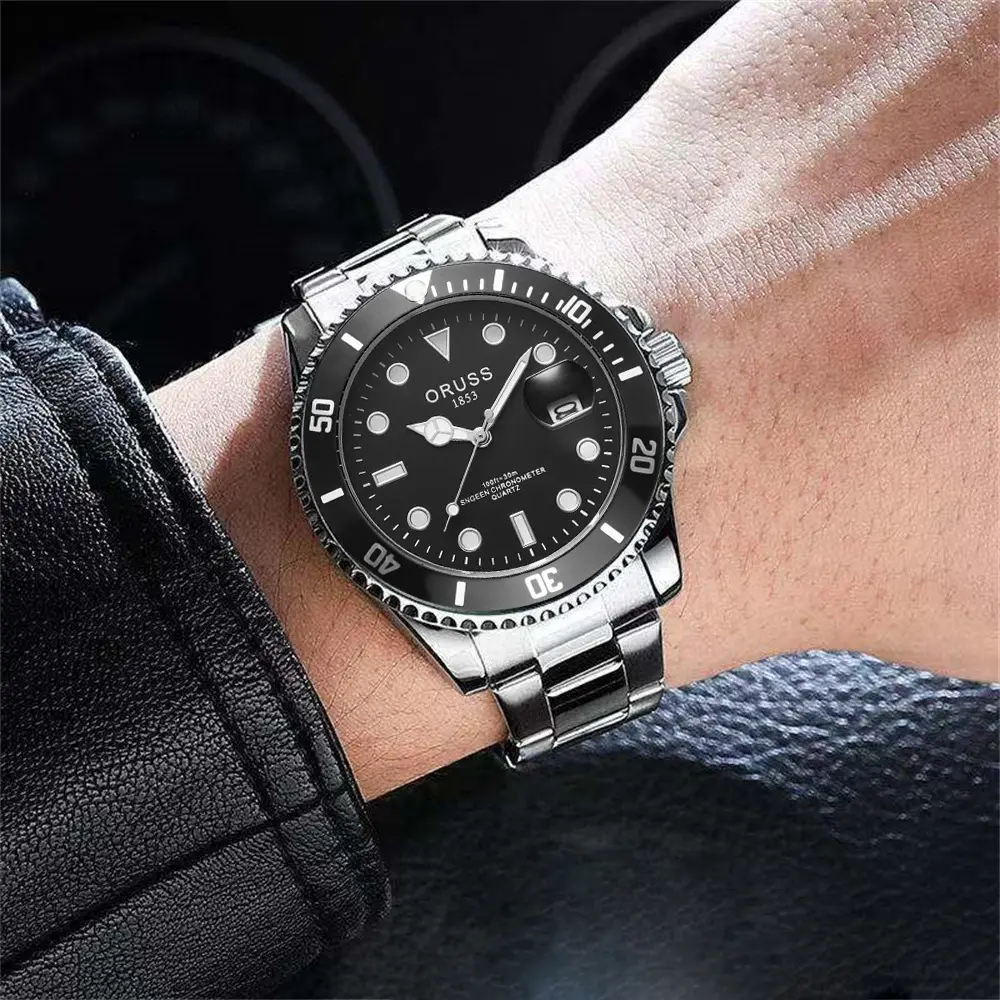 Swiss Aorushi Brand Men's Watch Male Student Luminous Waterproof High-end Large Dial Automatic Non-mechanical Watch — feature 7