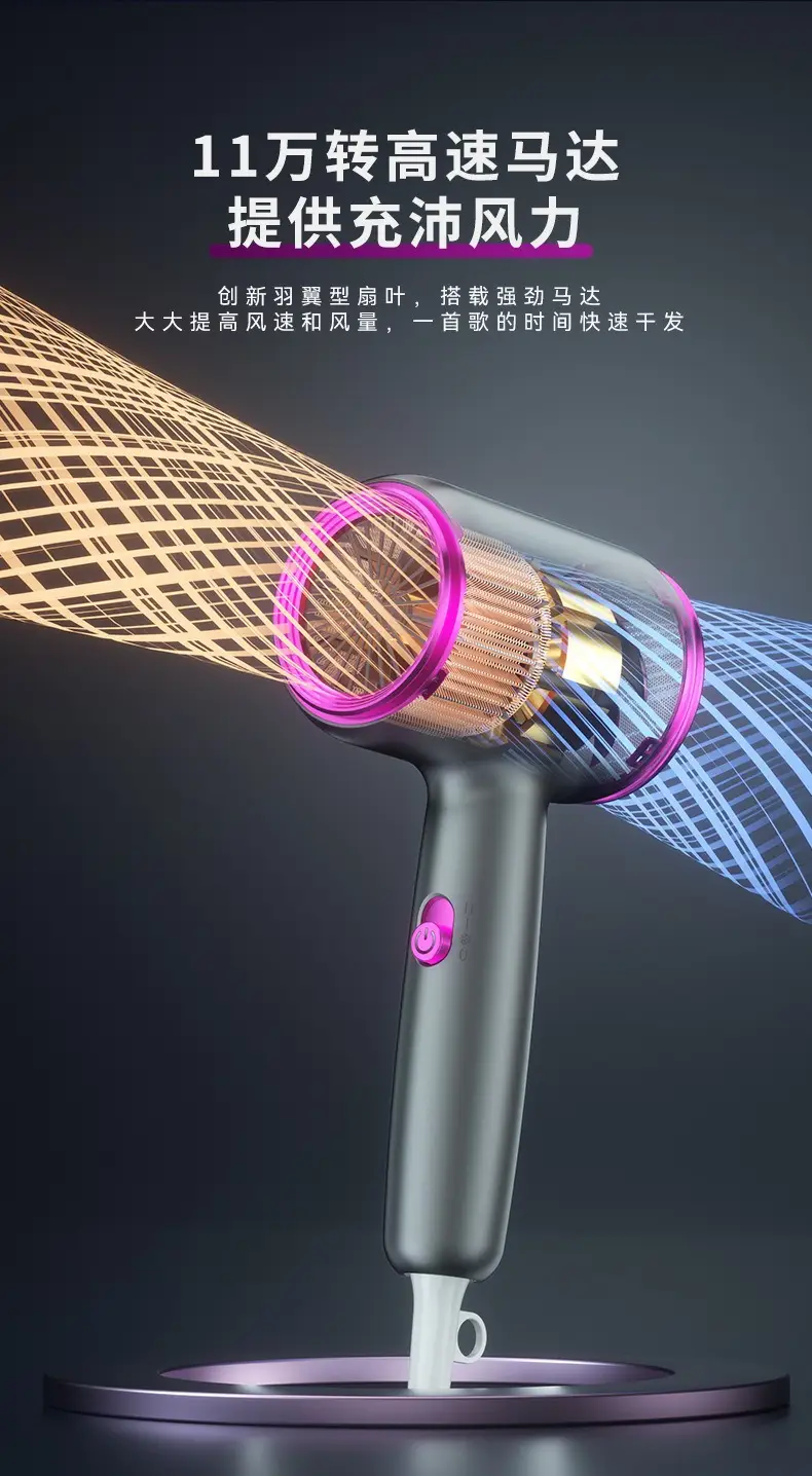 High-Speed Hair Dryer with Negative Ion & Quick Dry — feature 9