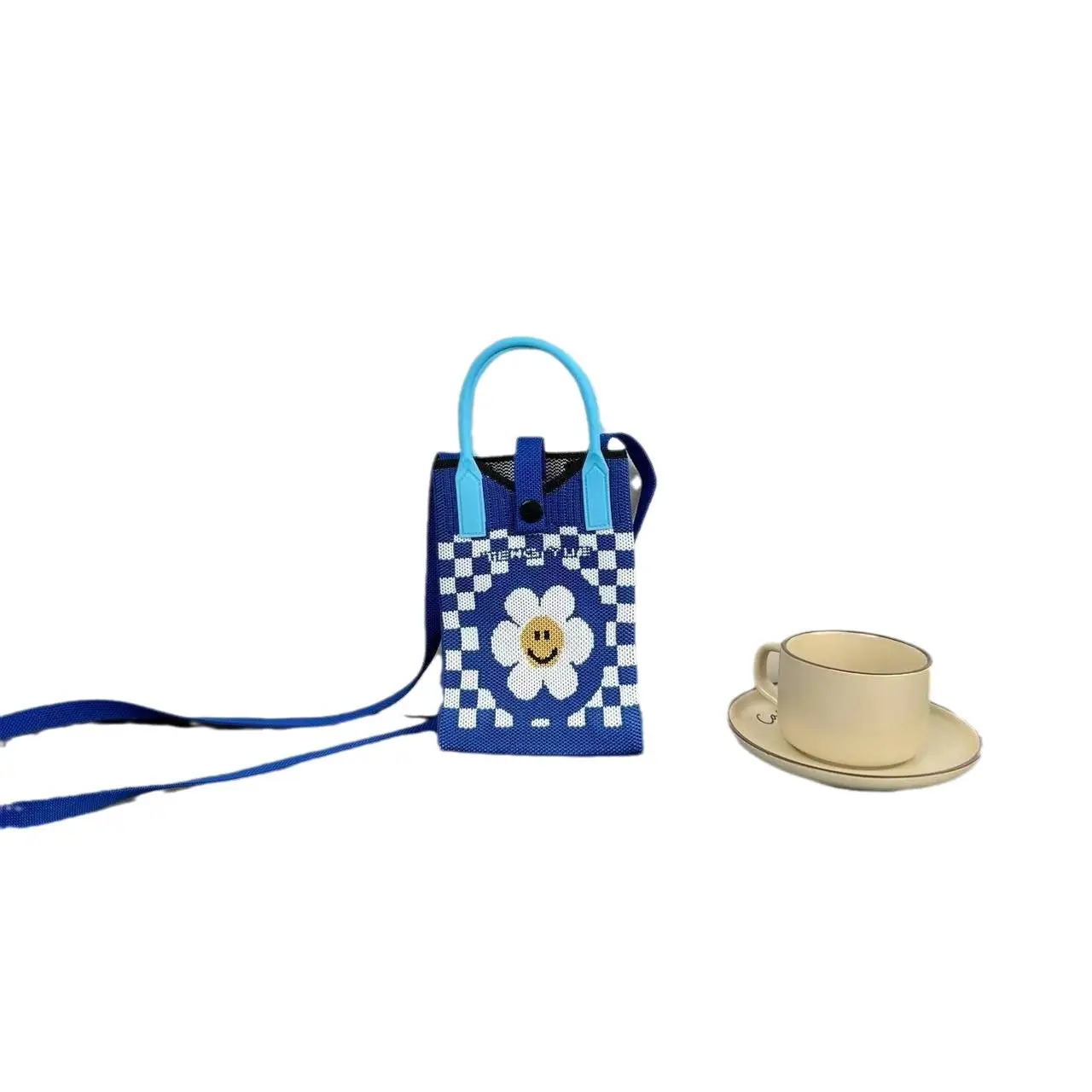 Cartoon Knitted Crossbody Bag Dopamine Niche - Image 101