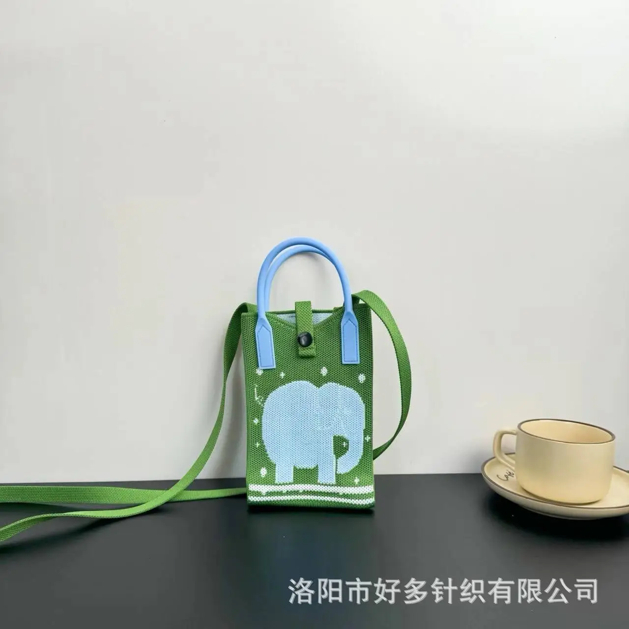 Cartoon Knitted Crossbody Bag Dopamine Niche - Image 12