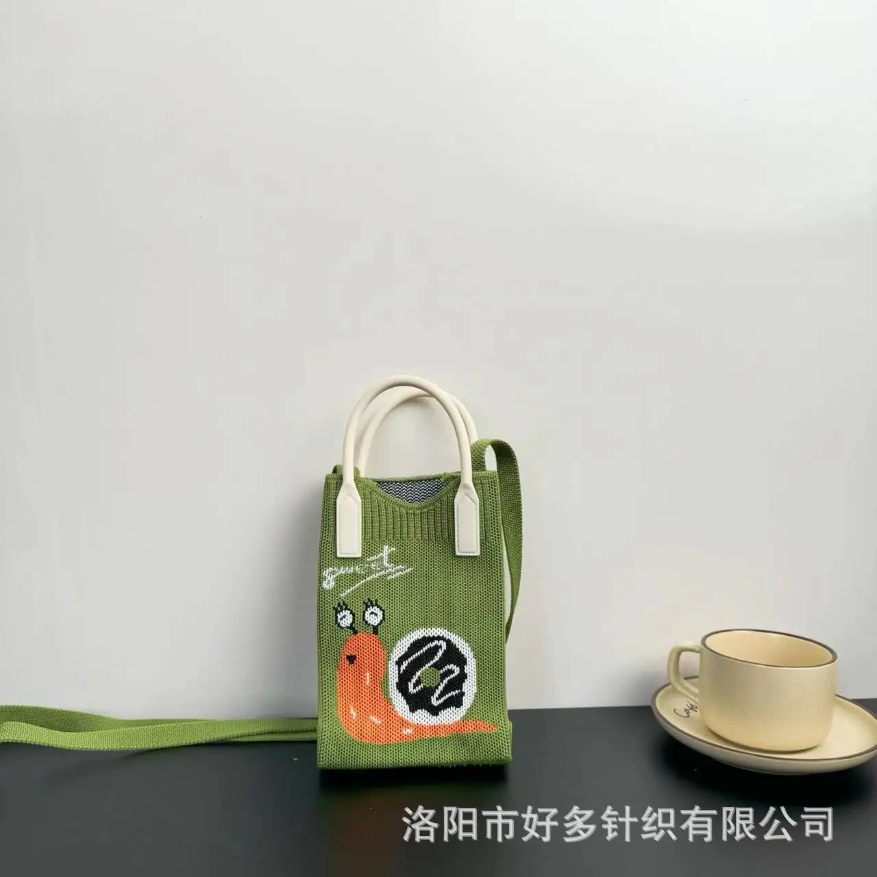 Cartoon Knitted Crossbody Bag Dopamine Niche - Image 13