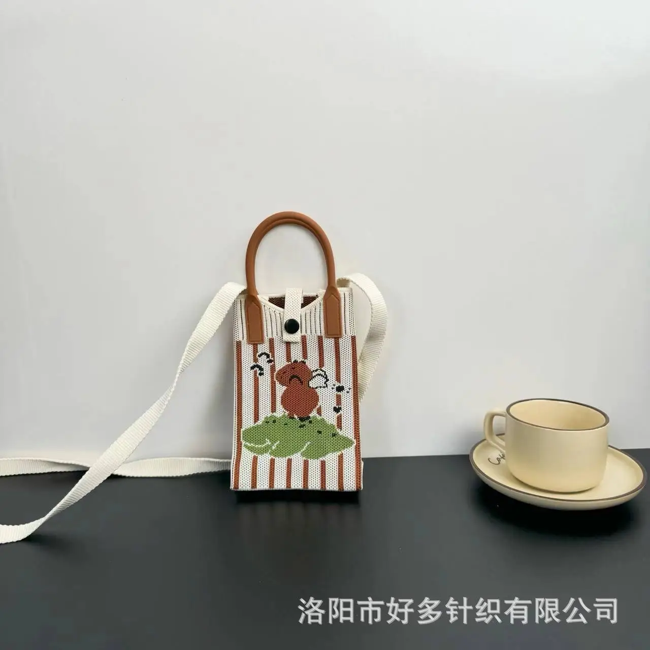 Cartoon Knitted Crossbody Bag Dopamine Niche - Image 17