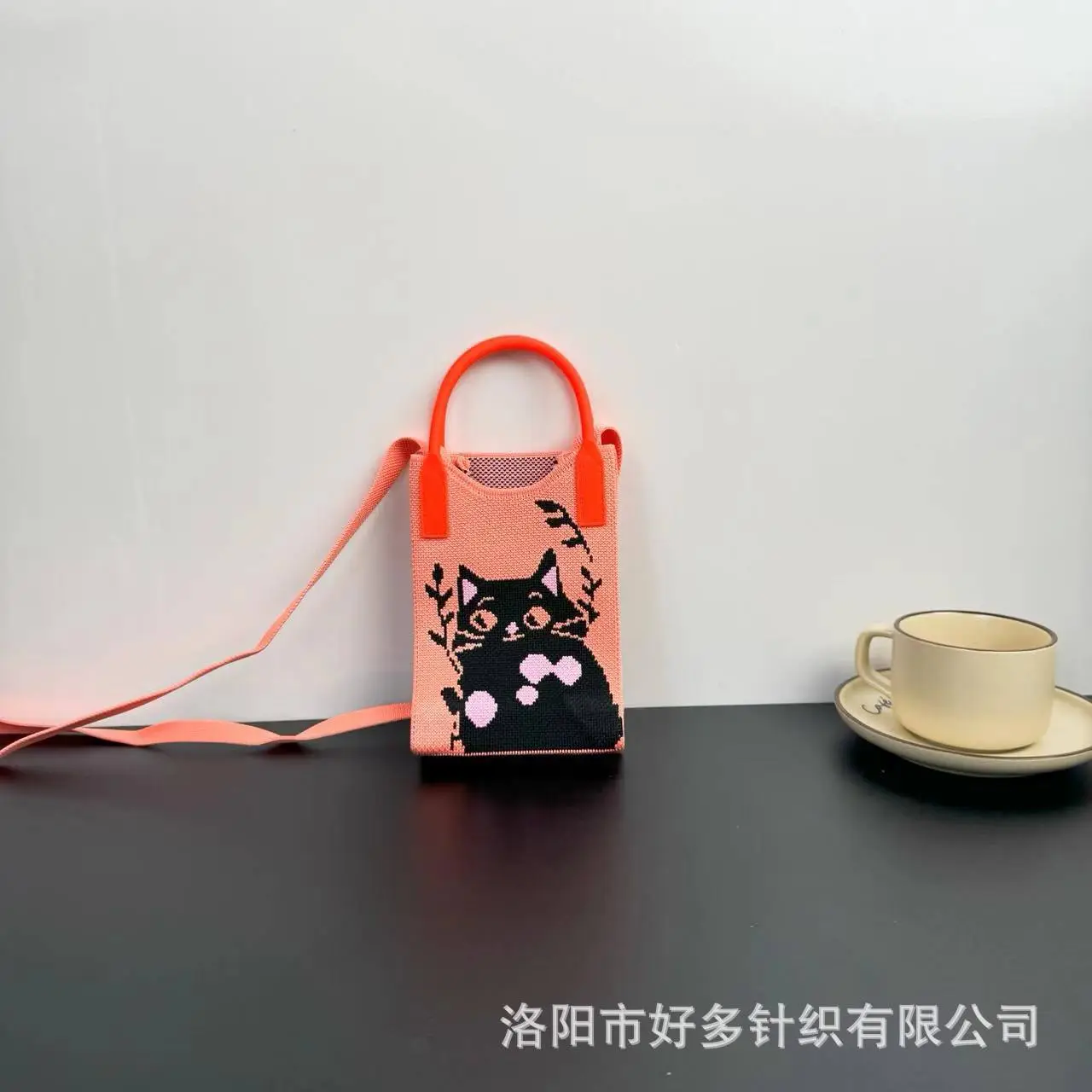 Cartoon Knitted Crossbody Bag Dopamine Niche - Image 21