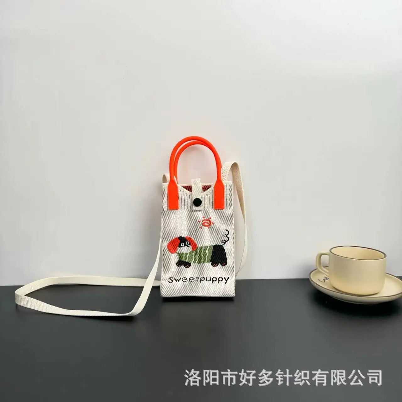 Cartoon Knitted Crossbody Bag Dopamine Niche - Image 22