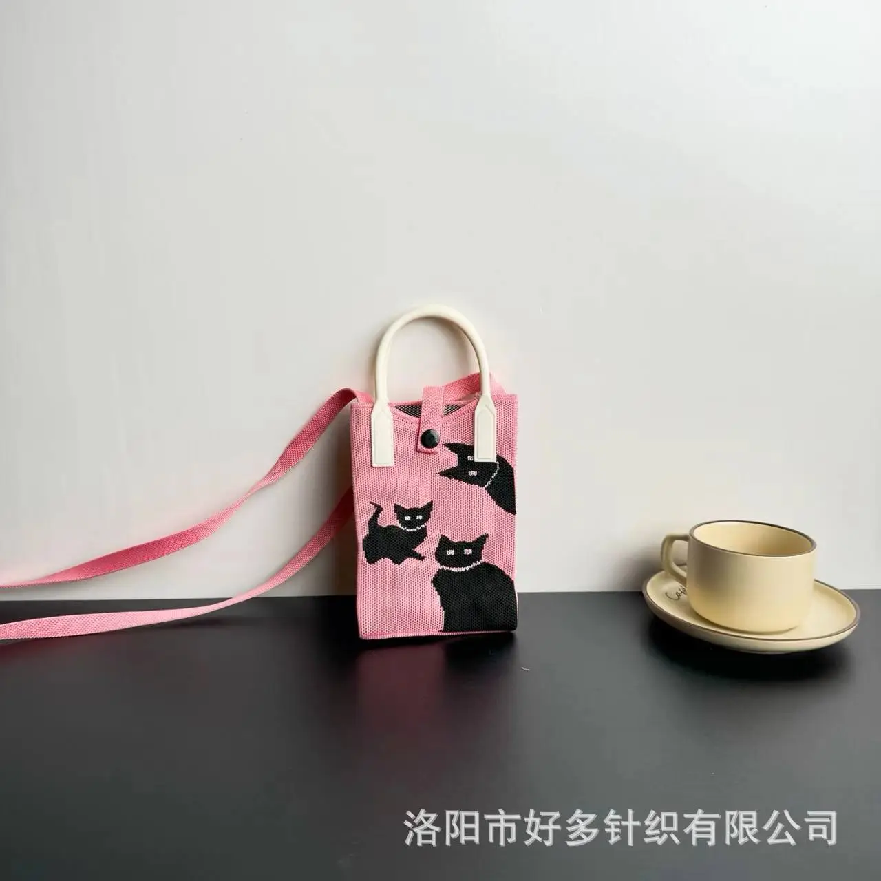 Cartoon Knitted Crossbody Bag Dopamine Niche - Image 28