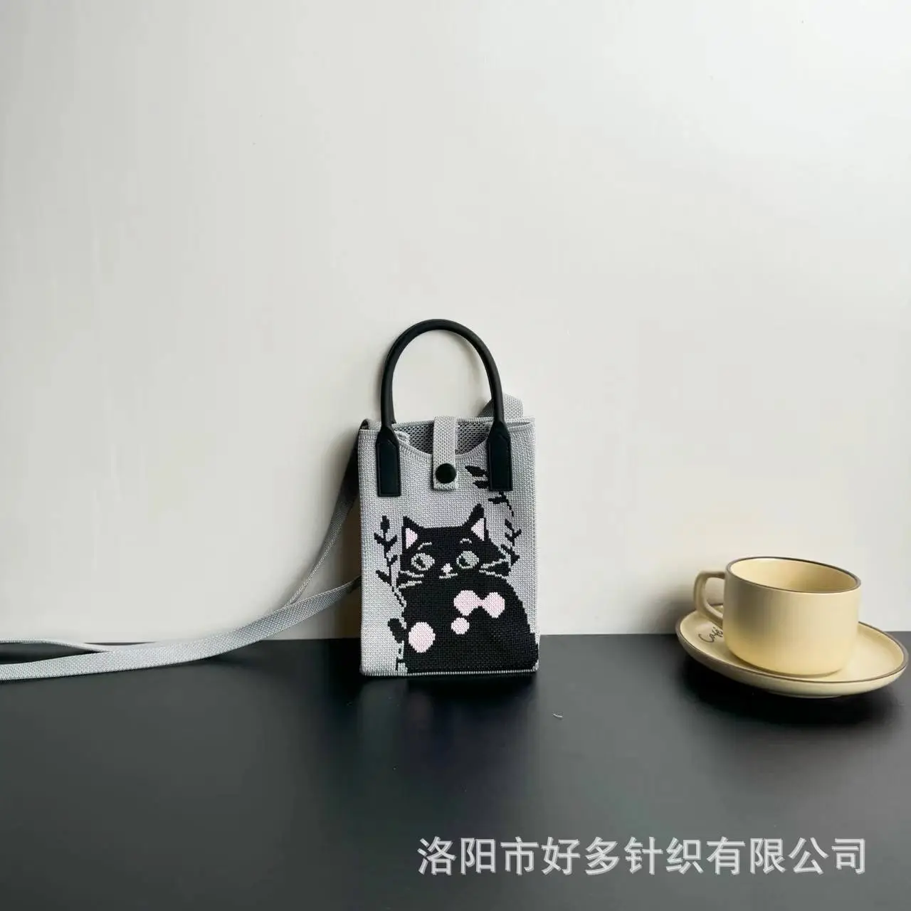 Cartoon Knitted Crossbody Bag Dopamine Niche - Image 30