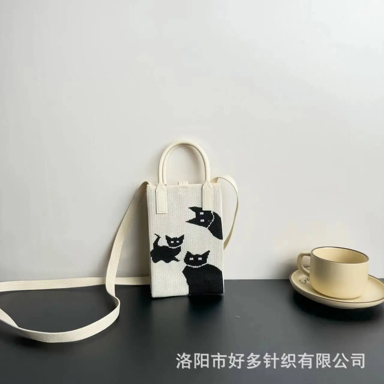 Cartoon Knitted Crossbody Bag Dopamine Niche - Image 32