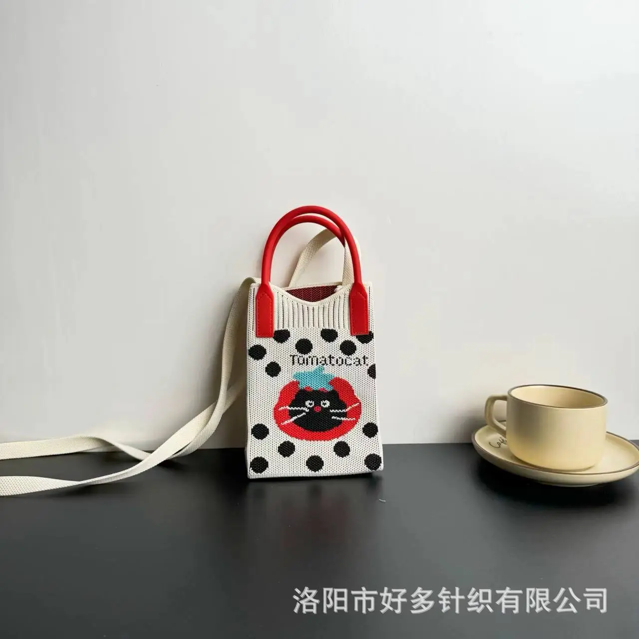 Cartoon Knitted Crossbody Bag Dopamine Niche - Image 34