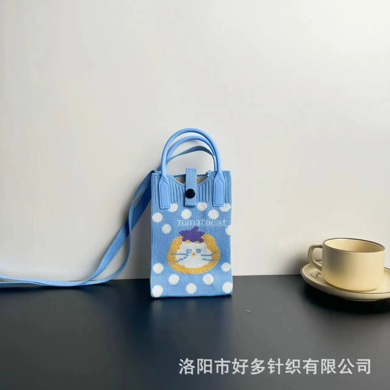 Cartoon Knitted Crossbody Bag Dopamine Niche - Image 36