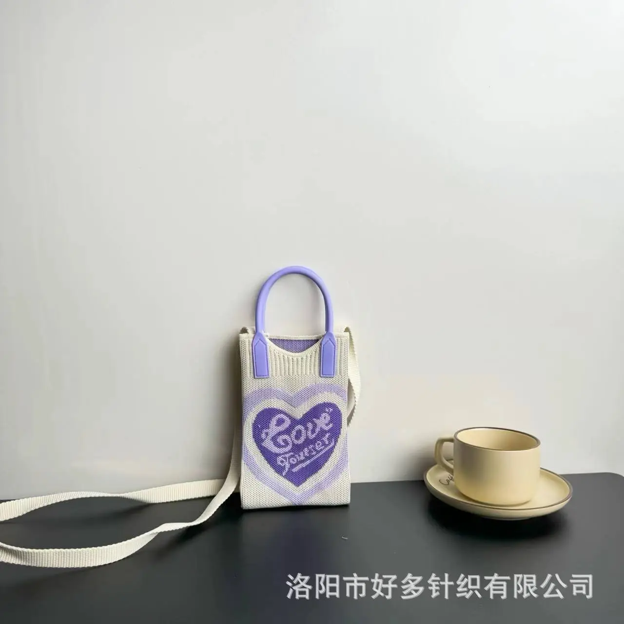 Cartoon Knitted Crossbody Bag Dopamine Niche - Image 40
