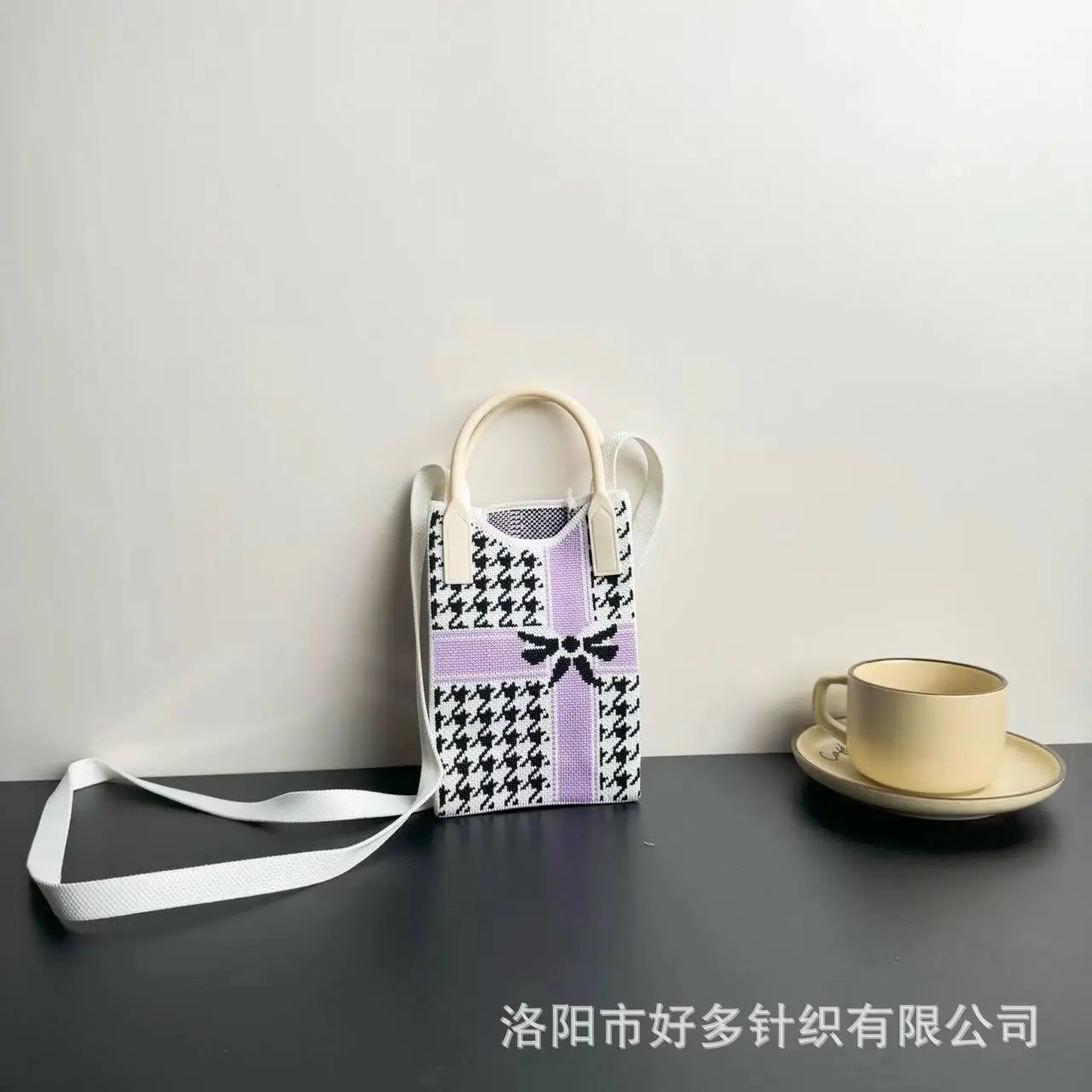 Cartoon Knitted Crossbody Bag Dopamine Niche - Image 41