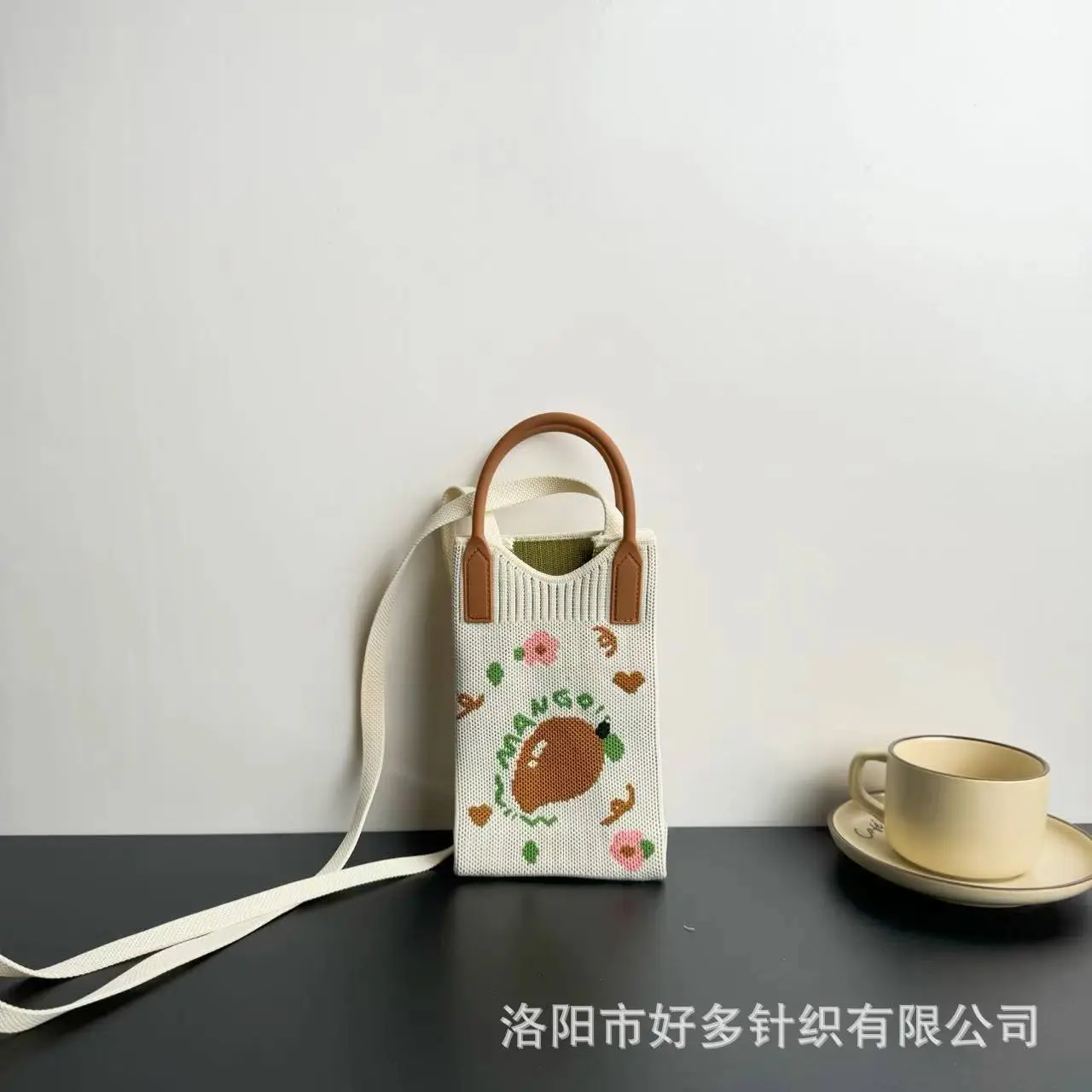 Cartoon Knitted Crossbody Bag Dopamine Niche - Image 42