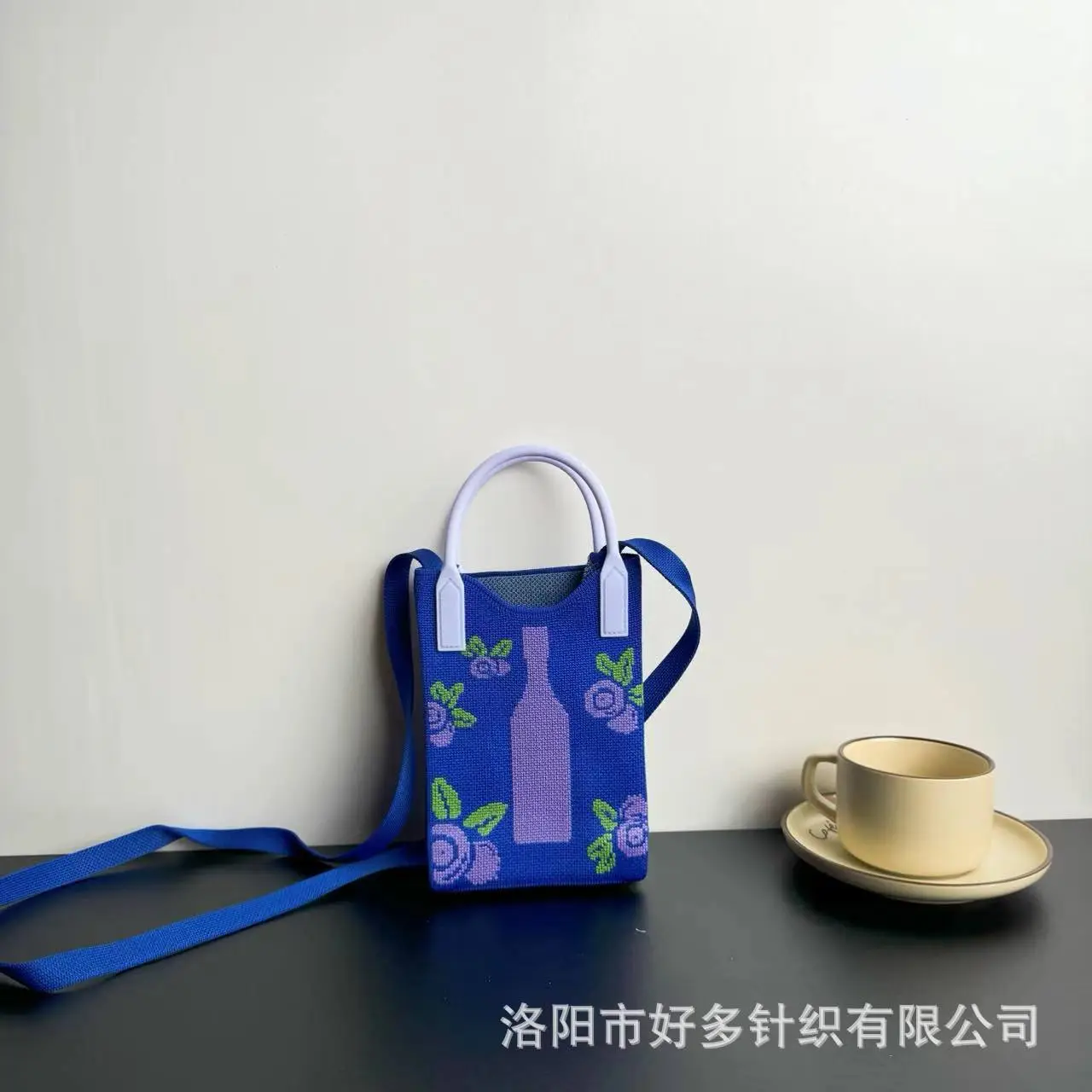 Cartoon Knitted Crossbody Bag Dopamine Niche - Image 43