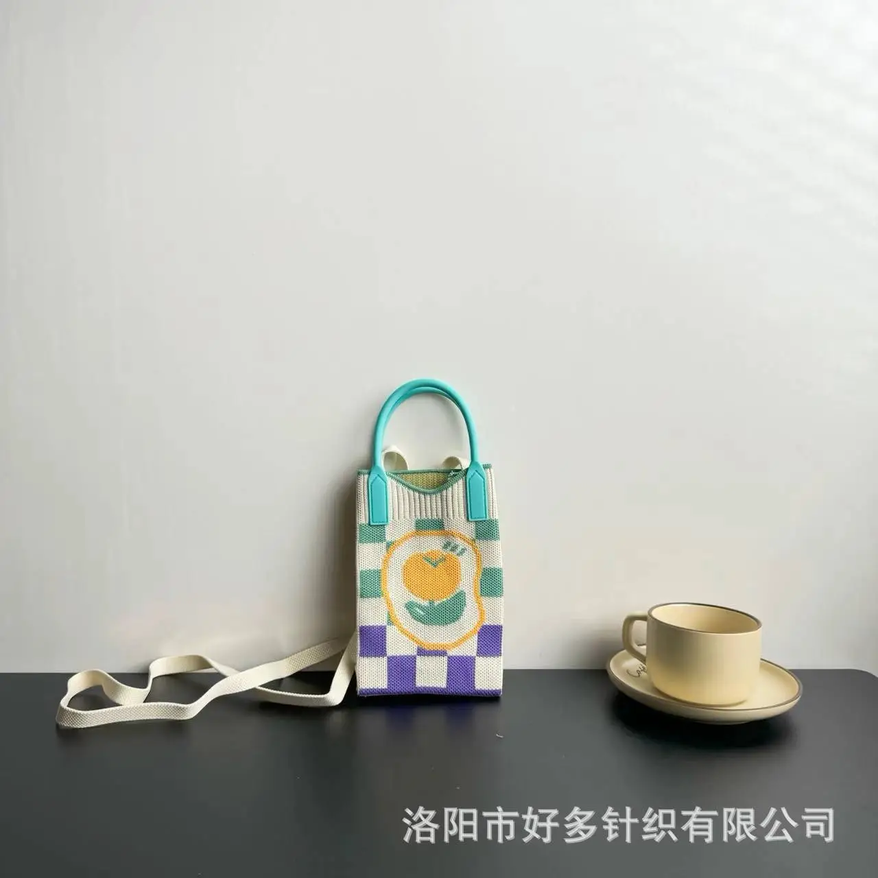 Cartoon Knitted Crossbody Bag Dopamine Niche - Image 51
