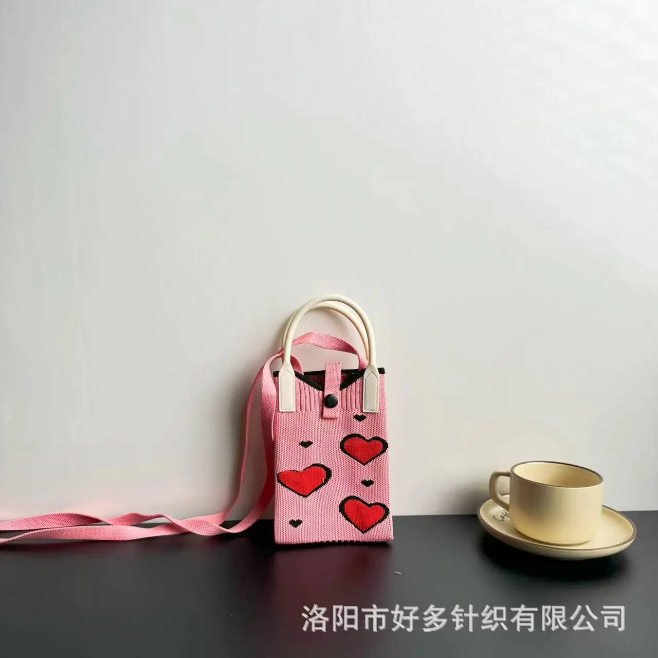 Cartoon Knitted Crossbody Bag Dopamine Niche - Image 58