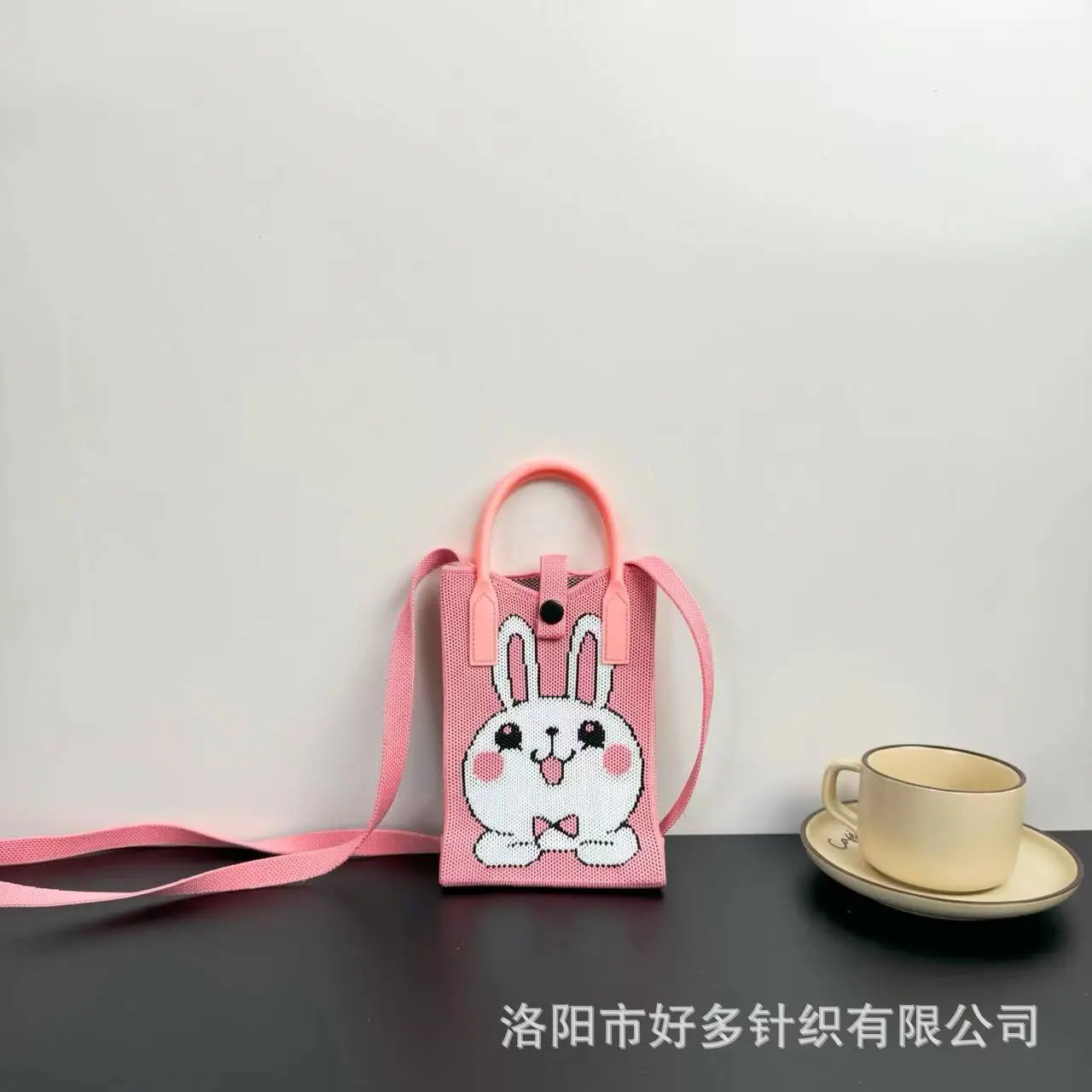 Cartoon Knitted Crossbody Bag Dopamine Niche - Image 68
