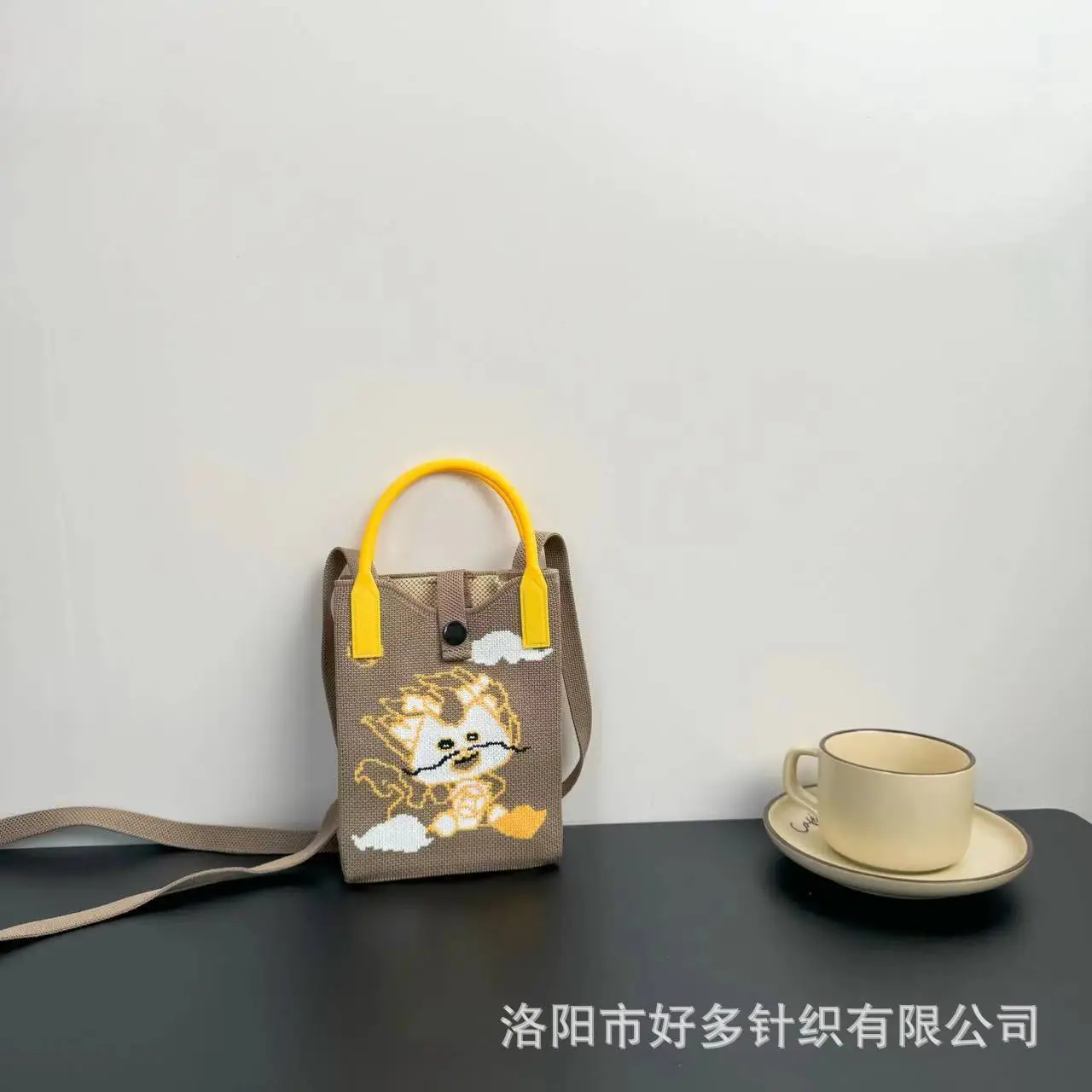 Cartoon Knitted Crossbody Bag Dopamine Niche - Image 72