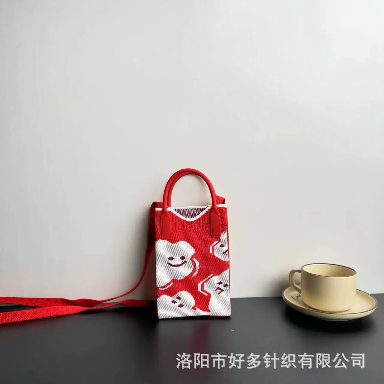 Cartoon Knitted Crossbody Bag Dopamine Niche - Image 80