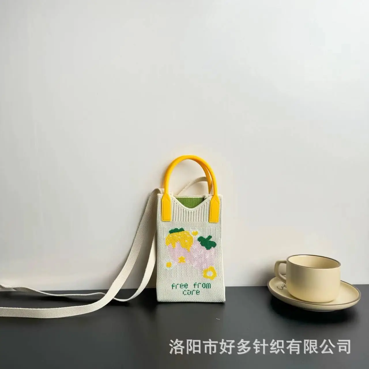 Cartoon Knitted Crossbody Bag Dopamine Niche - Image 82