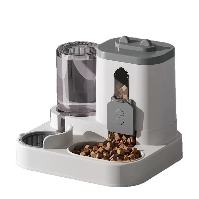 Cross-Border Automatic Cat Feeding and Water Dispenser, Cat Food and Dog Bowl, Cat Basin, Two-In-One Water Dispenser, Pet Supplies Factory
