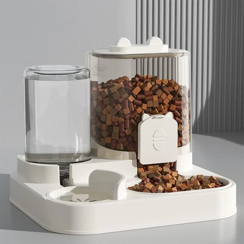 Cross-Border Automatic Cat Feeding and Water Dispenser, Cat Food and Dog Bowl, Cat Basin, Two-In-One Water Dispenser, Pet Supplies Factory